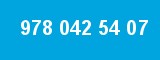 978 042 54 07 978 042 54 07